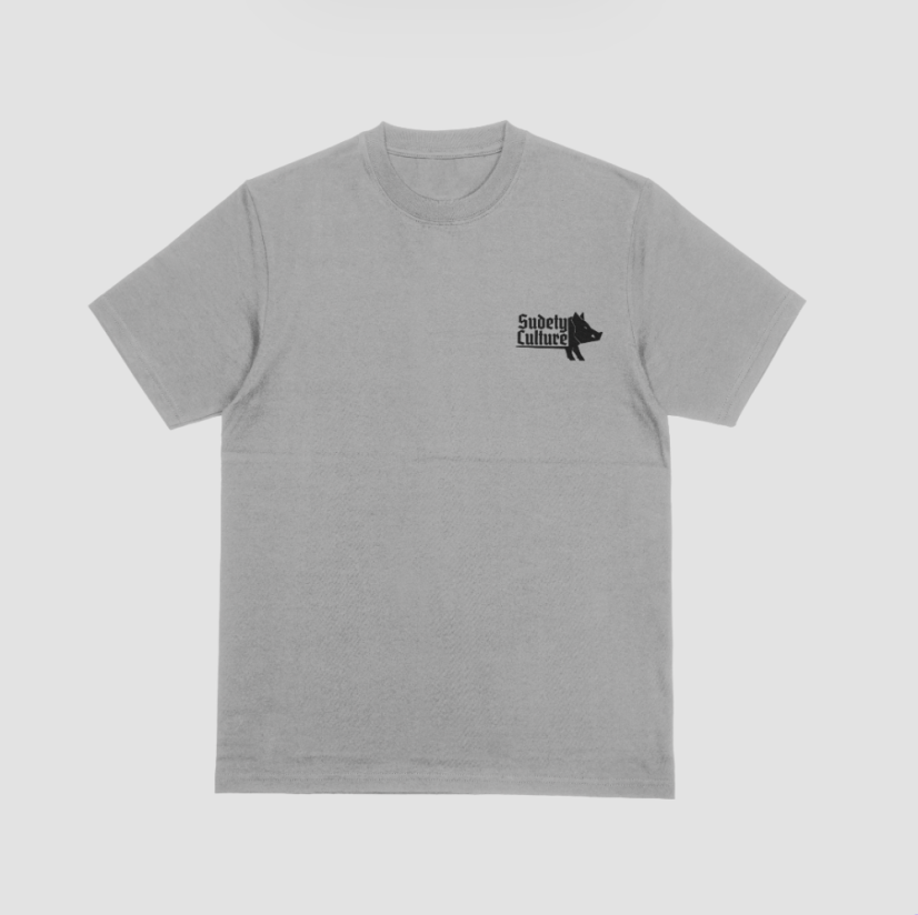 Triko - SudetyCulture Znak (šedé, černé prase )